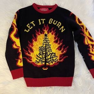 Ugly Christmas Sweater Black and Red Kids Sweater